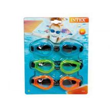Очки для плавания Play Intex 55612, набор из 3-х пар