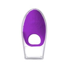 Dibe Фиолетовое перезаряжаемое эрекционное кольцо с вибрацией JAMIE (фиолетовый)