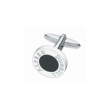 JL8296K - Запонки DUNHILL "Classic button" серебро родий оникс " - DUNHILL (Англия)