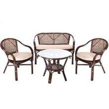Эко дизайн (ротанг) Комплект кофейный ELLENA (стол+2 кресла+диван), 11 21 Б