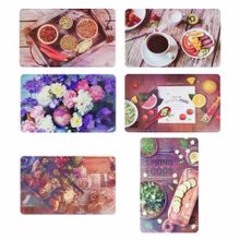 Салфетка пластик, 43х28см, 6 дизайнов 6 дизайнов