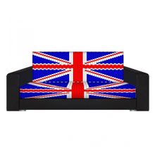 Диван Британский флаг флок фото-принт 120 ППУ