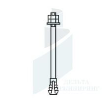 Болт фундаментный 6.1 М48Х450 ст.3сп пс, ст.20, ст.35, ст.09Г2С, ст. 40Х ГОСТ 24379.1-80 (12)