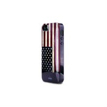 Puro чехол для iPhone 5 Usa Flag Cover черный красный синий белый