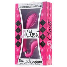 Closet Collection Розовый изогнутый вибромассажёр THE LADY JADORE - 19 см.