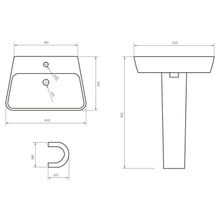 Пьедестал для раковины  BelBagno ROMINA  BB121P