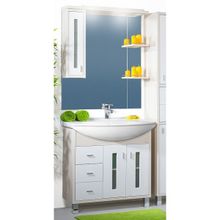 Бриклаер Мебель для ванной Бали 85 L светлая лиственница