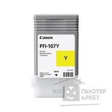 Canon PFI-107Y 6708B001 Картридж для iPF680 685 770 780 785, Желтый, 130ml