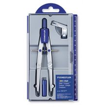 Циркуль Noris Club 550 с центральным колесом, адаптер, упаковка грифелей, max D=26 см, пенал