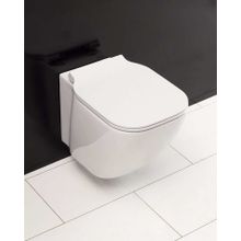 Чаша подвесного унитаза с креплением, безободковая, P-trap BelBagno ALDINA  BB114CH