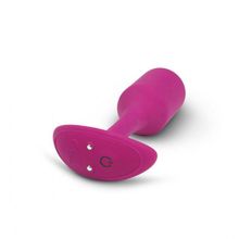 b-Vibe Розовая пробка для ношения с вибрацией Snug Plug 2 - 11,4 см. (розовый)