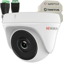 Hiwatch Комплект видеокамеры HD Hiwatch DS-T203S + TS-1A-Slim + разъемы, 2Мп