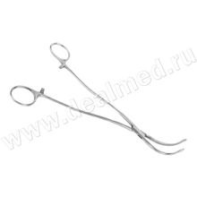 Диссектор с изогнутыми ручками, с кремальерой, №4, 220 мм, Тумботино, Россия