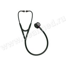 Стетоскоп Littmann Cardiology IV, синяя трубка, акустическая головка черная, фиолетовый стержень, 69 см, 3M, США