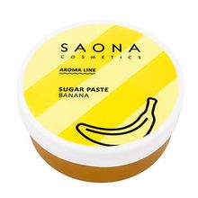 Паста для SPA шугаринга Банановая средняя плотность Saona Cosmetics Aroma Line Banana 200г