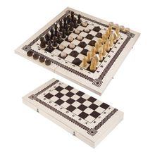 Набор настольных игр 2 в 1 (шашки, шахматы) арт.B-6
