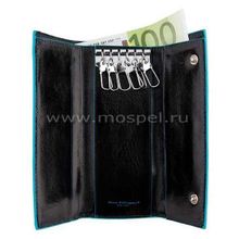 Кожаная ключница 0021-12-632 black