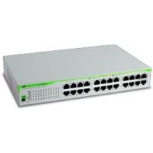 allied telesis 24 port 10 100 1000tx unmanaged switch with internal power supply eu power adapter (at-gs910 24-50)