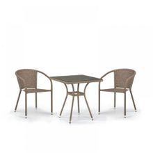 Комплект мебели из иск. ротанга T282BNT Y137C-W56 Light brown (2