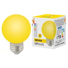 Volpe Лампа светодиодная Volpe E27 3W желтая LED-G60-3W Yellow E27 FR С UL-00006961 ID - 266503
