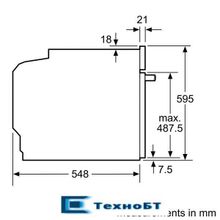 Встраиваемый электрический духовой шкаф Neff B58CT68H0