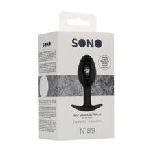 Черная анальная пробка N 89 Self Penetrating Butt Plug - 8,3 см. (220516)