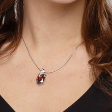 Кулон c посеребрением (арт. 73766-1)