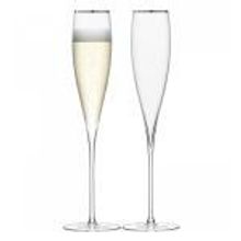 LSA International Набор из 2 бокал-флейт savoy 200 мл платина арт. G246-07-381