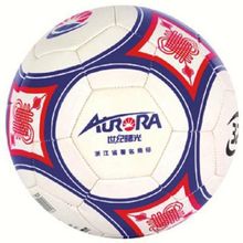 Мяч футбольный AURORA размер 4, материал TPU бело-сине-красный