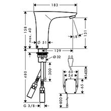 Смеситель Hansgrohe PuraVida 15172400 для раковины