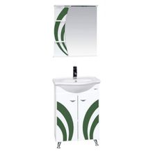 Misty Зеркальный шкаф Каролина 60 R зеленое стекло