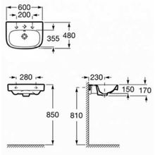 Раковина Roca Debba 60  32799400Y