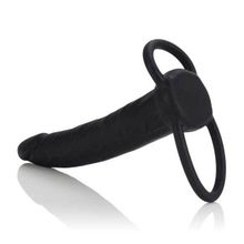 California Exotic Novelties Насадка на пенис Silicone Love Rider Dual Penetrator для двойного проникновения - 14 см. (черный)