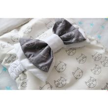 LovelyCare Конверт на выписку Кошечка белый лето + бант 100517