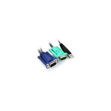 ATEN 2L-5205U, USB(Am)+DB15(m) (PC) на SPHD15(m) (KVM),5м