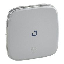 Valena ALLURE.Лицевая панель для выключателя с выдержкой времени 2-канального.Алюминий | код 755217 | Legrand