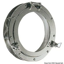 Osculati Round chromed brass portlight 300 mm, 19.697.02