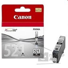 Canon CLI-521Bk 2933B004 Картридж для Для  Pixma iP3600, 4600, MP540 ,MP620, MP630, MP980, Черный, 9 мл.