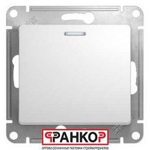 Schneider Electric Glossa Выключатель с подсветкой 10АХ-250В бел (1) GSL000113