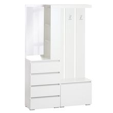 Прихожая Крона, 1260х350х1980, Белый Белый