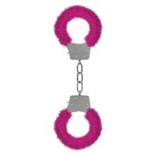 Розовые пушистые наручники OUCH! Pink (70924)