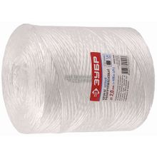 Шпагат полипропиленовый Зубр 50100-400 (2,0ммх400м, 1,6 ктекс, цвет белый)