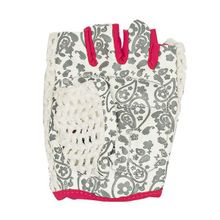 Перчатки для фитнеса STARFIT SU-110 белые розовые р.S