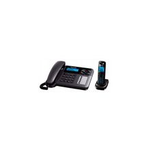 Panasonic kx-tg6461rut dect (темно-серый металлик трубка + пров.телефон автоответчик)