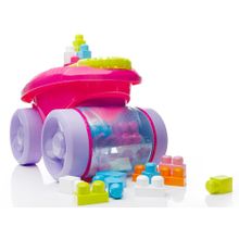 Mega Bloks Веселый вагончик для сбора кубиков розово-фиолетовый First builders
