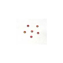 Термо-стразы CABOCHON, полусфера, стекло, SS16 (4мм), №05 Siam AB (красно-желтый перелив)