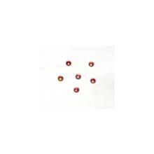 Термо-стразы CABOCHON, полусфера, стекло, SS16 (4мм), №05 Siam AB (красно-желтый перелив)