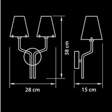 758622 Lightstar Бра DIAFANO золото
