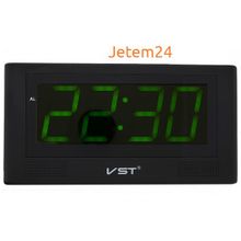 VST732-2 часы 220В зел.цифры-30+USB кабель (без адаптера)