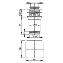 Сливной набор для раковины AlcaPlast (A393)